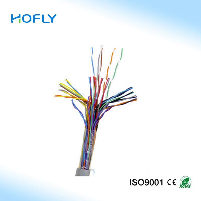 Indoor LSZH PVC jacket symmetrical pair lan cable 25x2x0.5 U