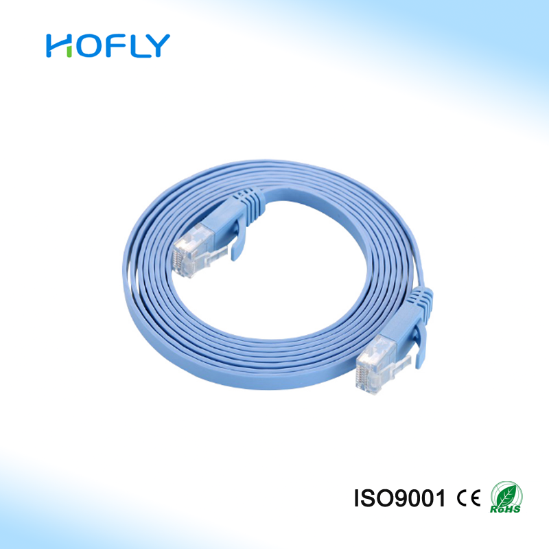 SIPU high quality cable colors cat6 flat pvc patch cord cabl