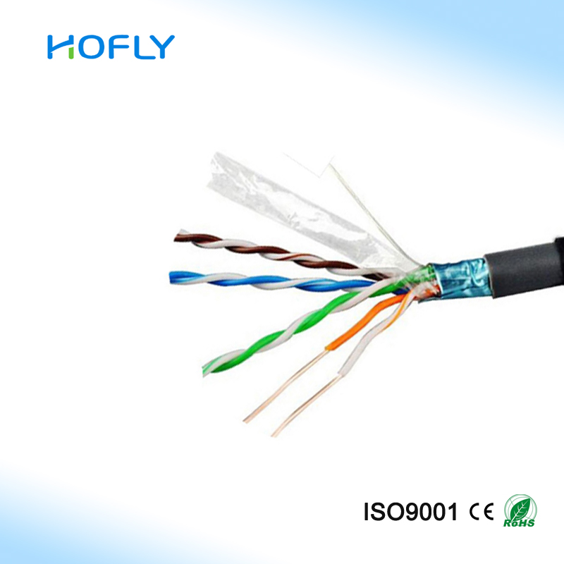 CAT5E FTP 24AWG 0.5mm Bare Copper Ethernet Cable Outdoor wit