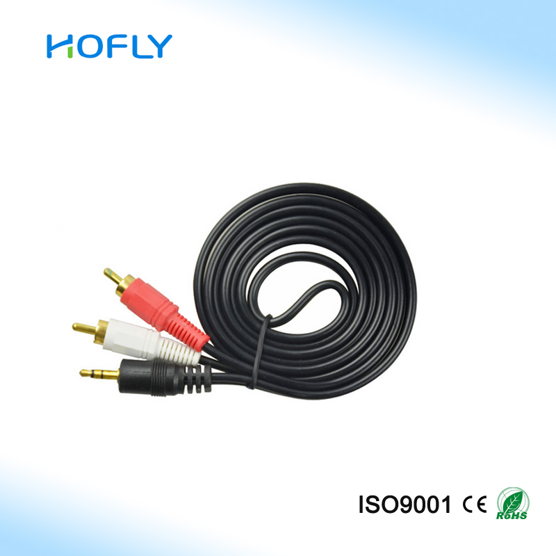 high quality 3.5mm to 2rca av cable rs232 wholesale av